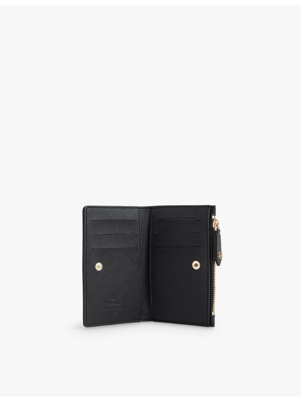 Logo-plaque faux-leather card holder - 4