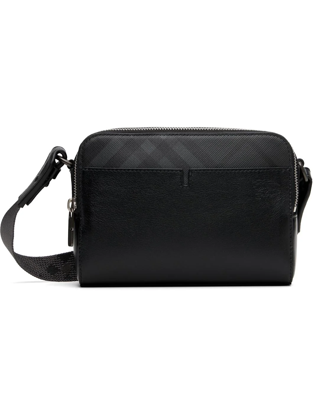 Black Pop Check Crossbody Bag - 1