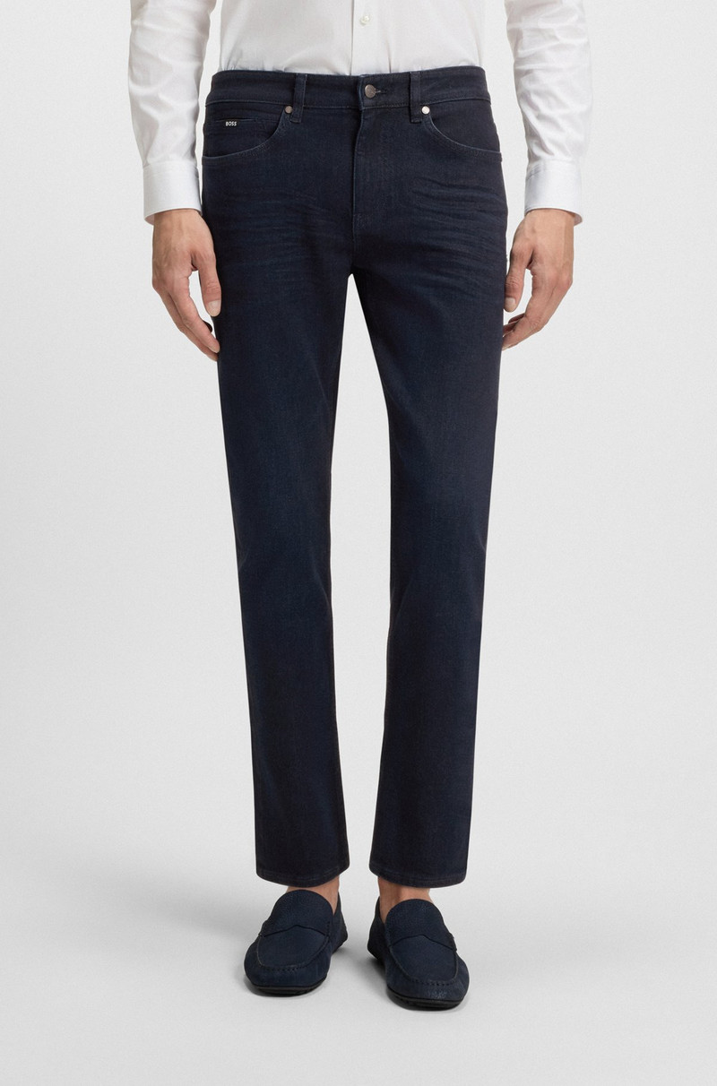 DELAWARE SLIM-FIT JEANS IN DARK-BLUE SUPER-SOFT DENIM 2