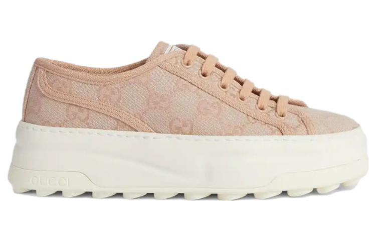 (WMNS) Gucci GG Leather Sneakers 'Neutral' 746766-FABZZ-5641 - 2