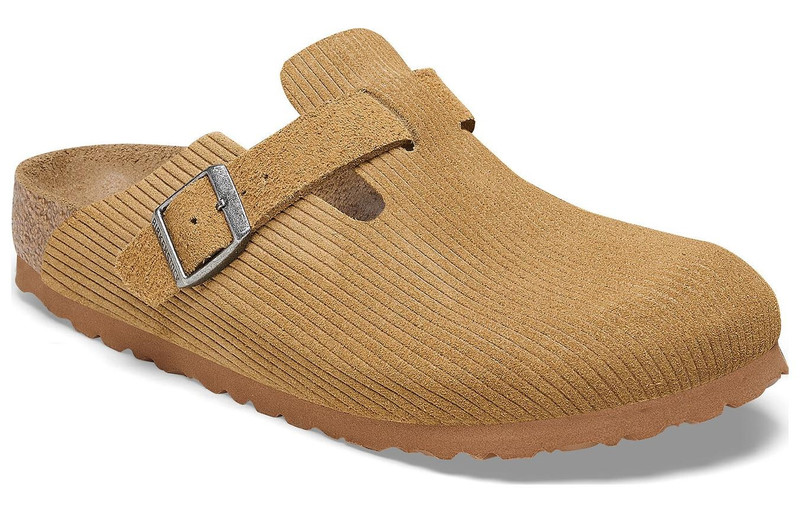 Birkenstock Birkenstock 보스턴 스웨이드 엠보싱 'Butterscotch Brown' 1025647 2