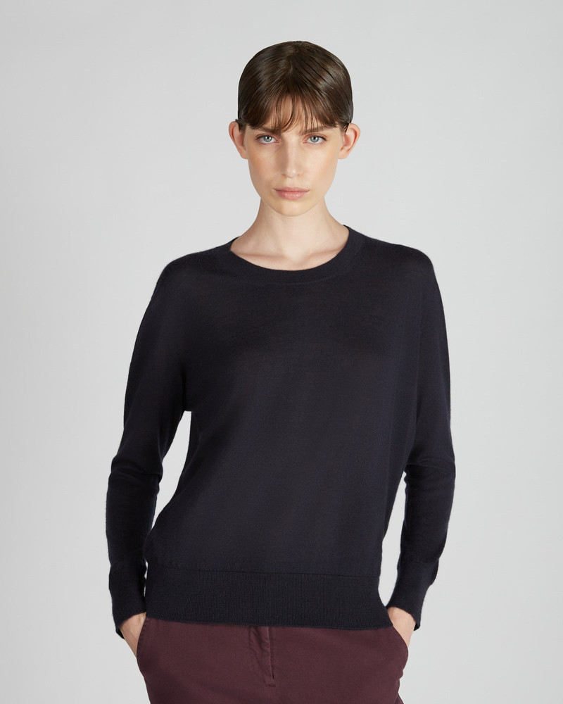 SLOWEAR Regular fit crewneck sweater in cashmere and silk outlook