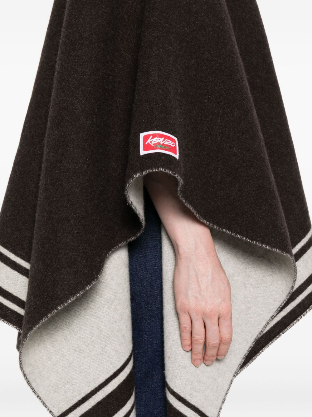 x Futura 2000' wool blend poncho - 5