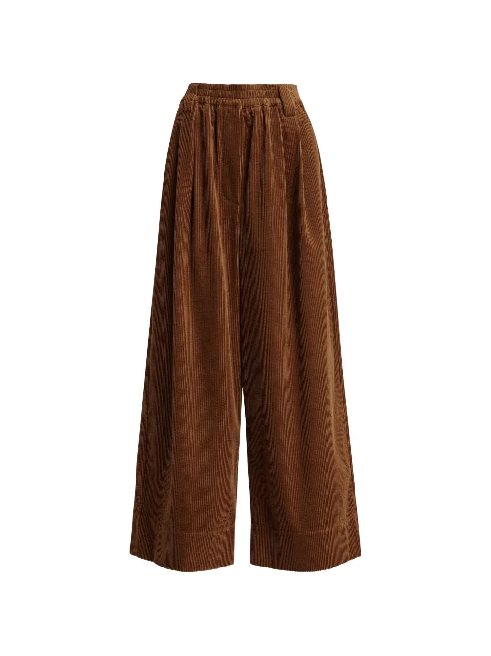 pleated corduroy trousers - 1