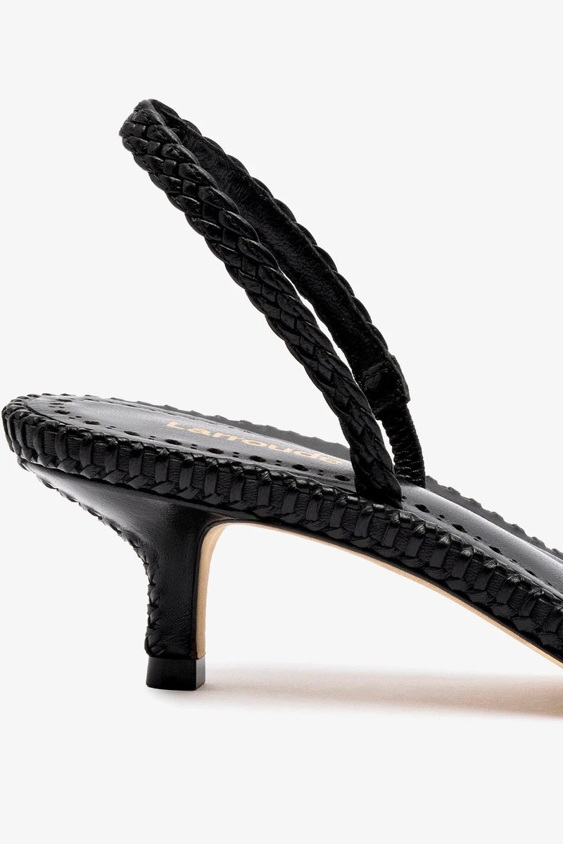 Mini Annie Sandal In Black Leather 4