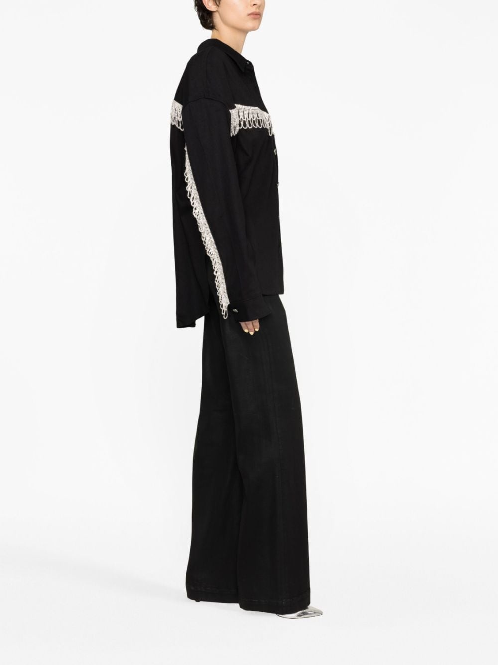 crystal-embellished long-sleeve shirt - 4
