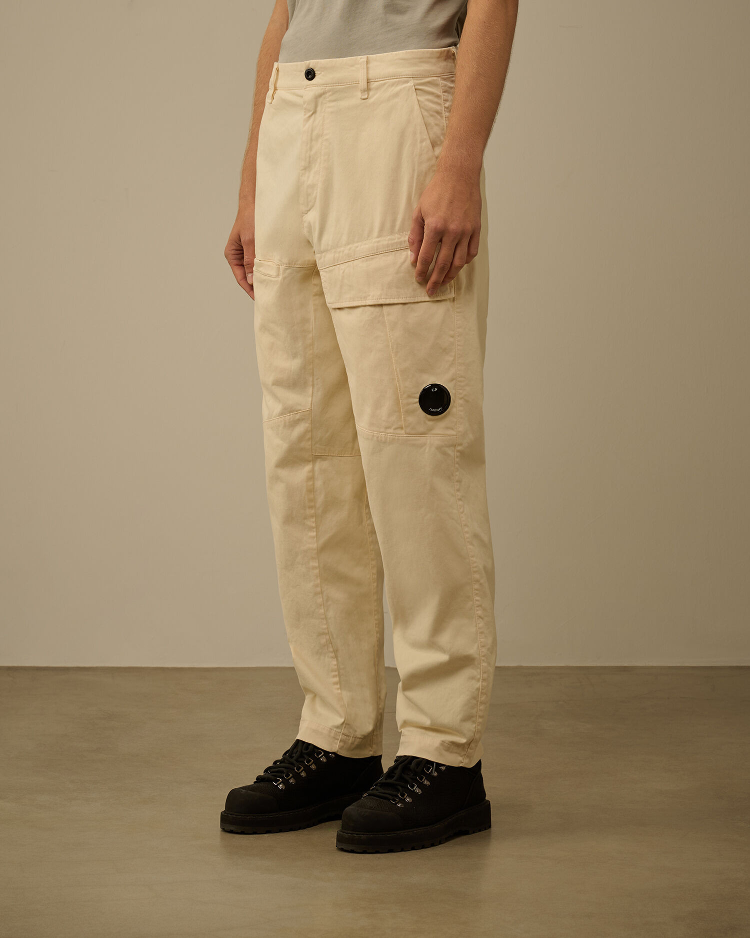 Stretch Sateen Loose Cargo Pants - 3