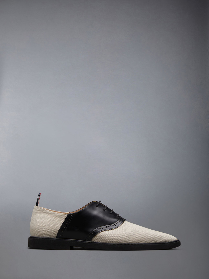 colour-block Oxford shoes - 1