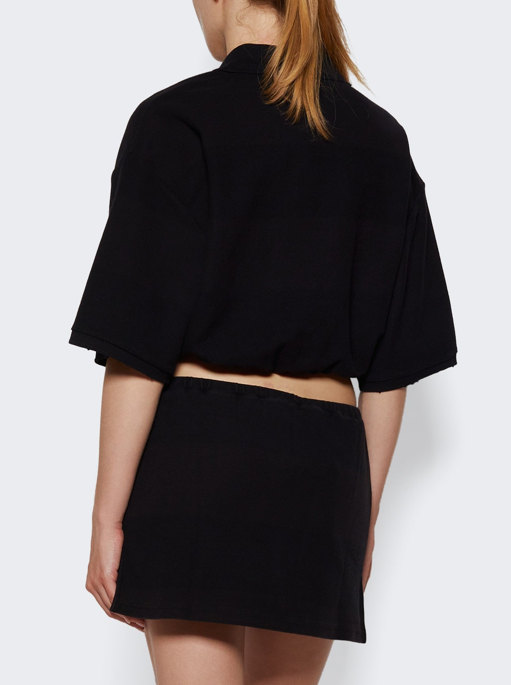 Deconstructed Polo Shirt Black - 4