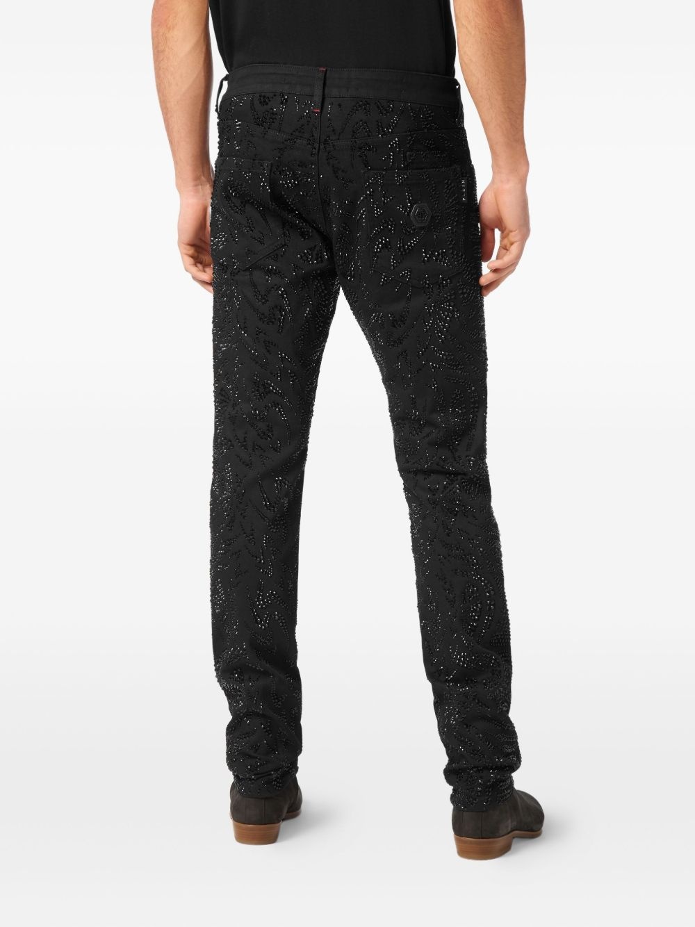Super Straight Cut Tribal Strass jeans - 4