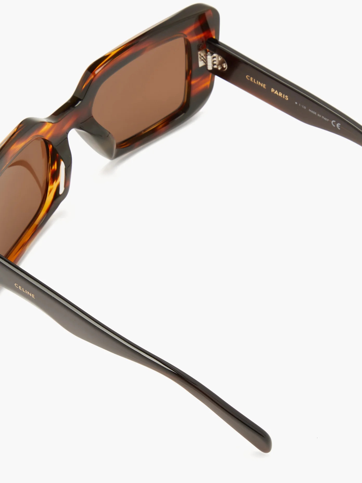 Rectangular tortoiseshell-acetate sunglasses - 2