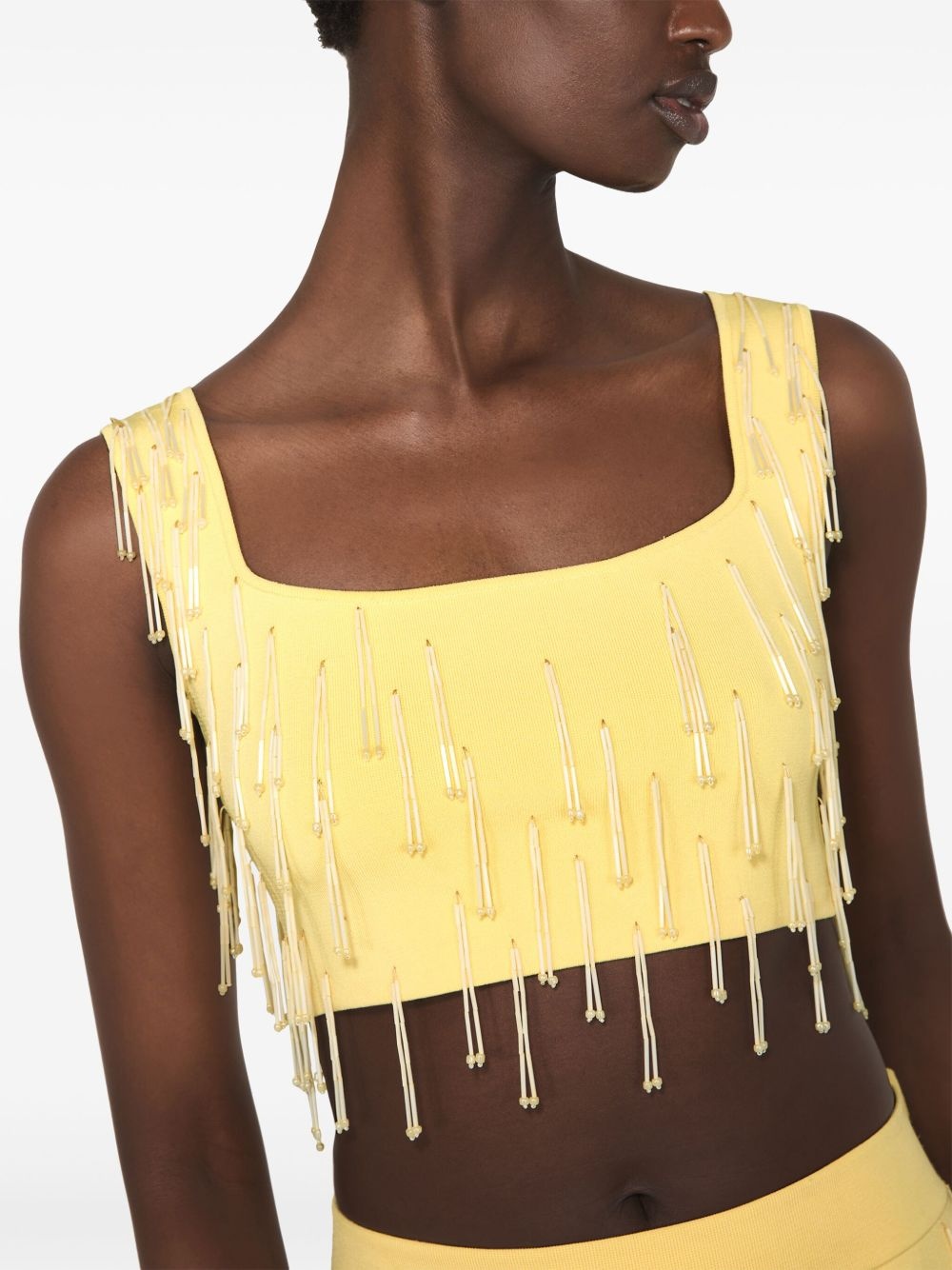 Depois fringed cropped top - 5
