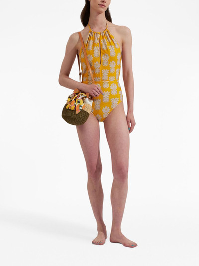 La DoubleJ Esther pineapple-print swimsuit outlook