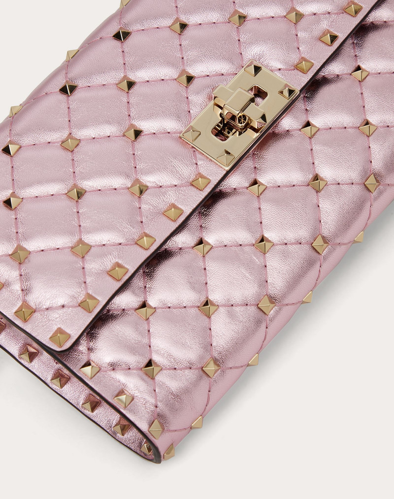 Metallic Rockstud Spike crossbody clutch 5