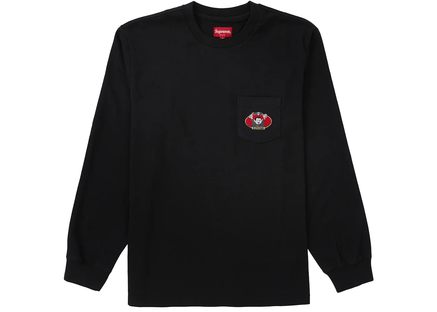 Supreme Vampire Boy L/S Pocket Tee Black - 1
