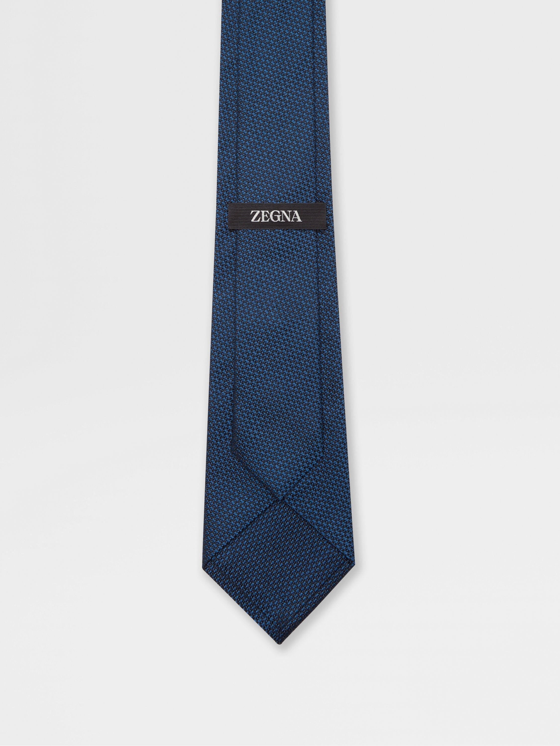 TEAL BLUE SILK TIE - 3