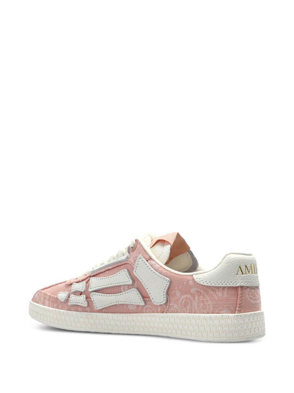 monogram-embossed lace-up sneakers - 3