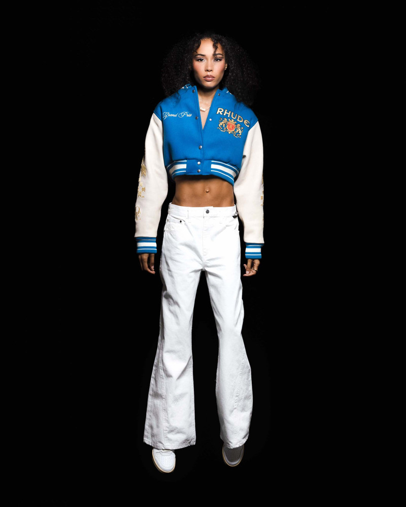 F1 CROPPED VARSITY JACKET 4