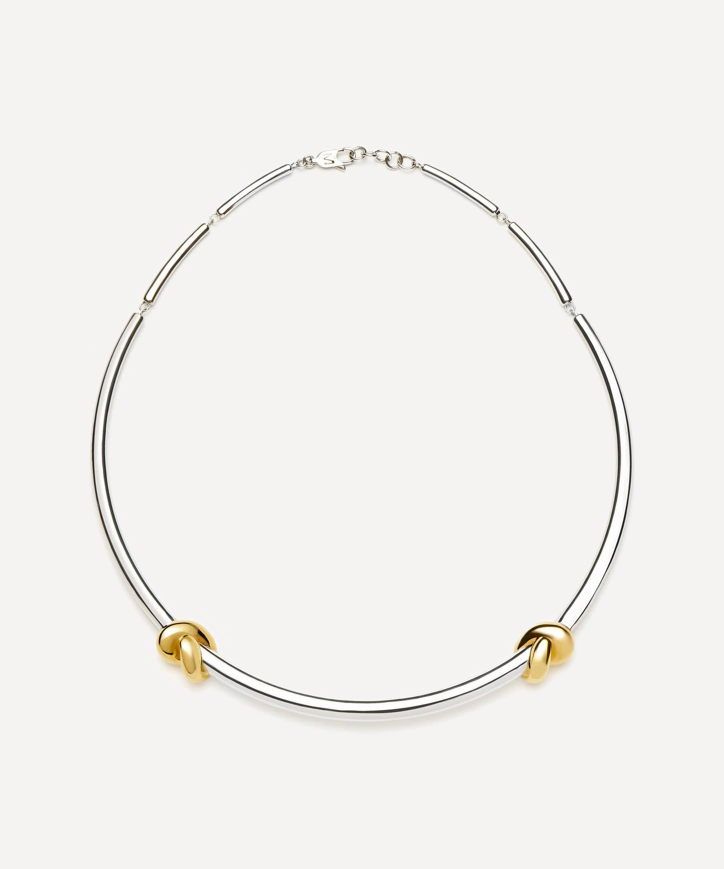 X Lucy Williams Mixed Metal Knot Torque Necklace - 1