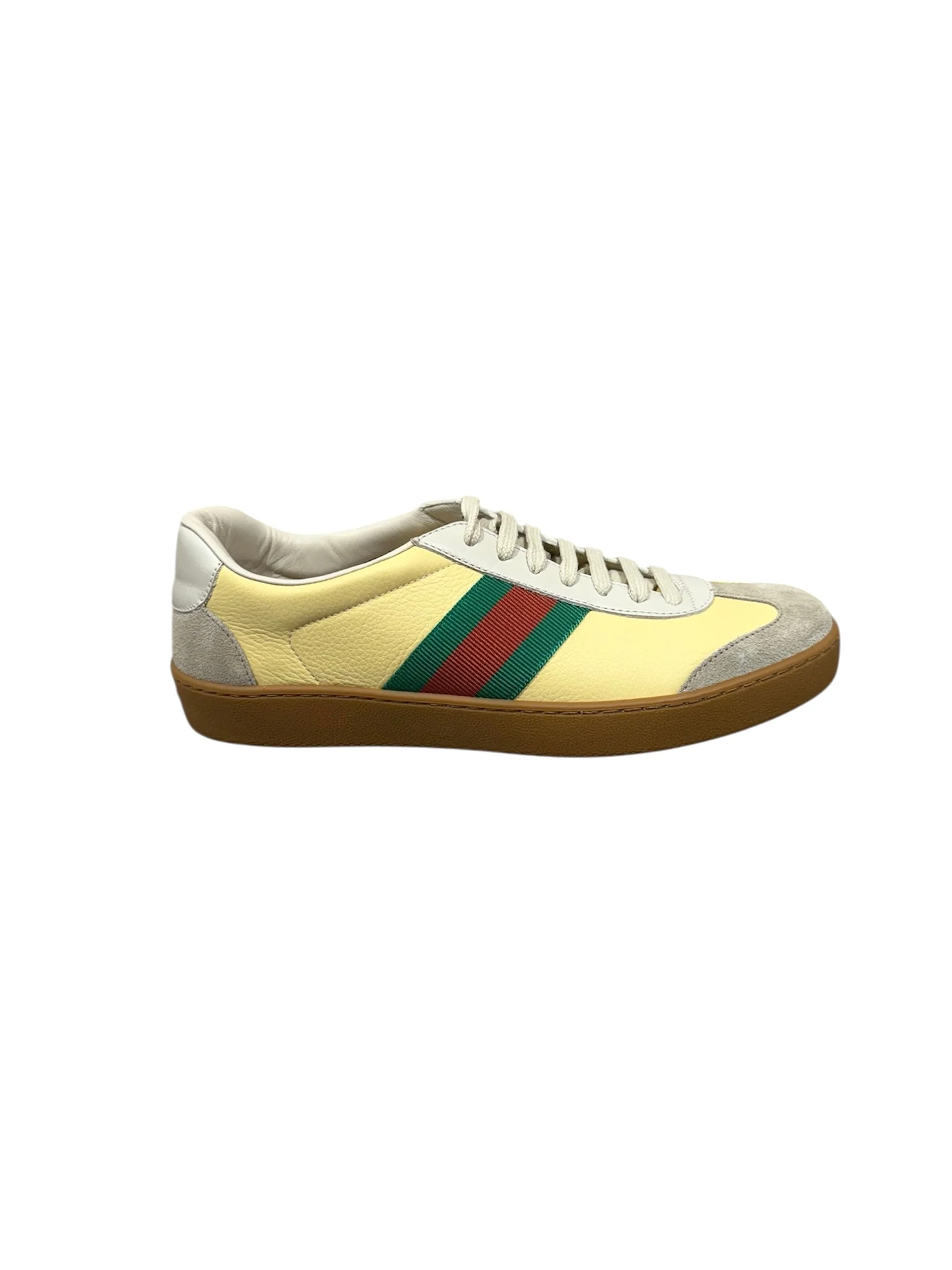 Gucci Web Leather Sneakers - 1