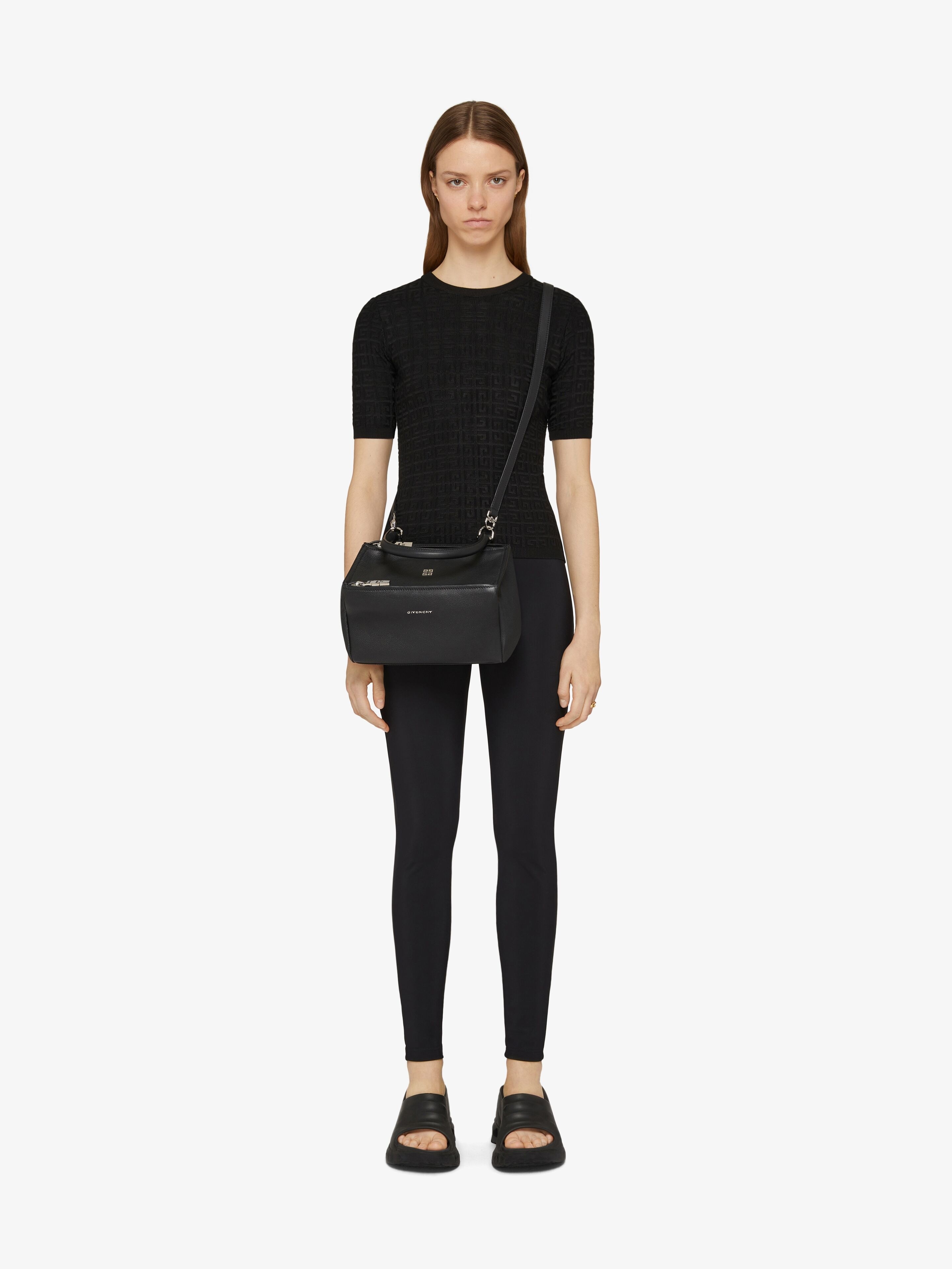 SMALL PANDORA BAG IN GRAINED LEATHER - 2