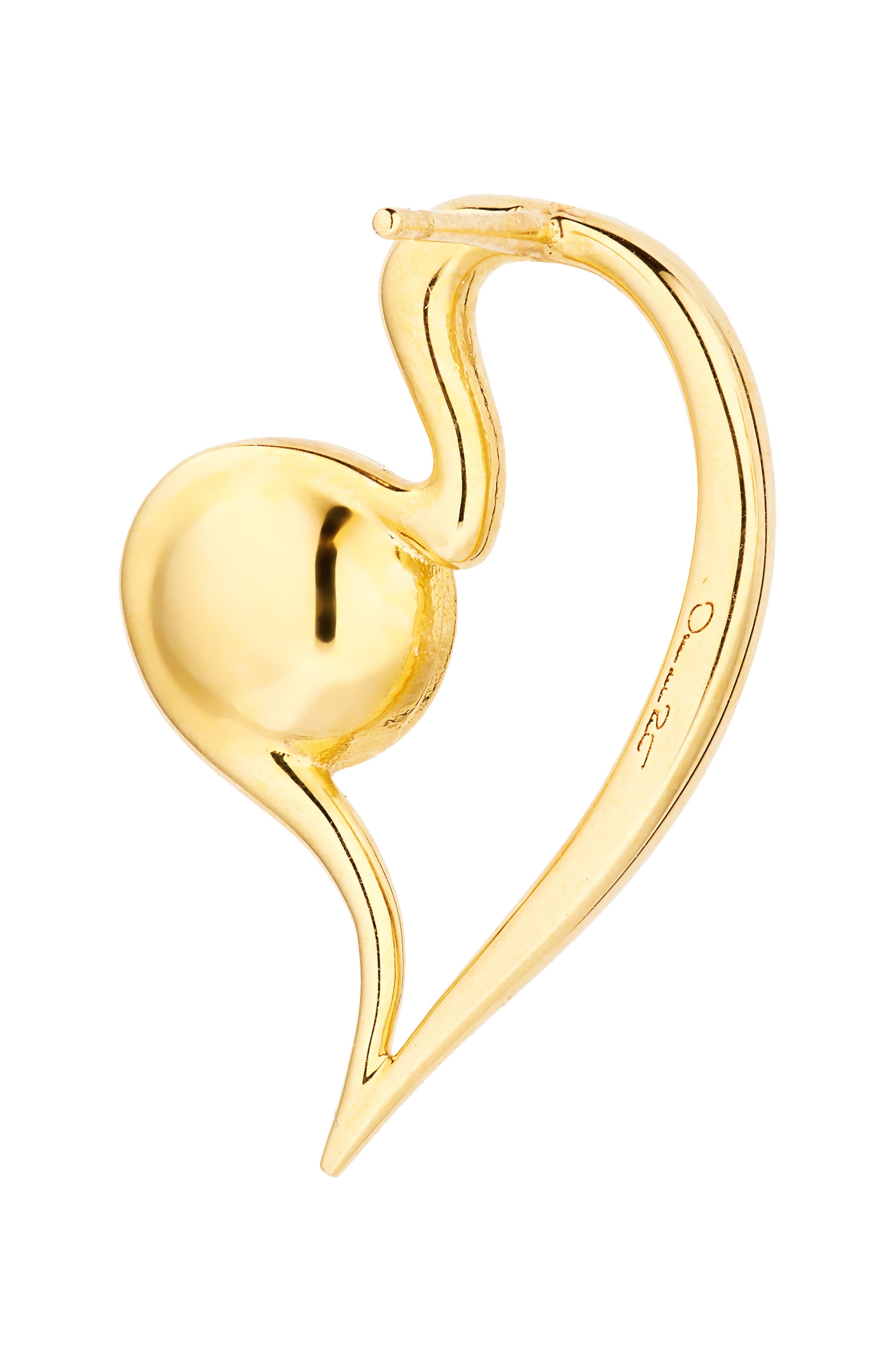 Oscar de la Renta Small Heart Faux Pearl Earrings at Nordstrom - 5