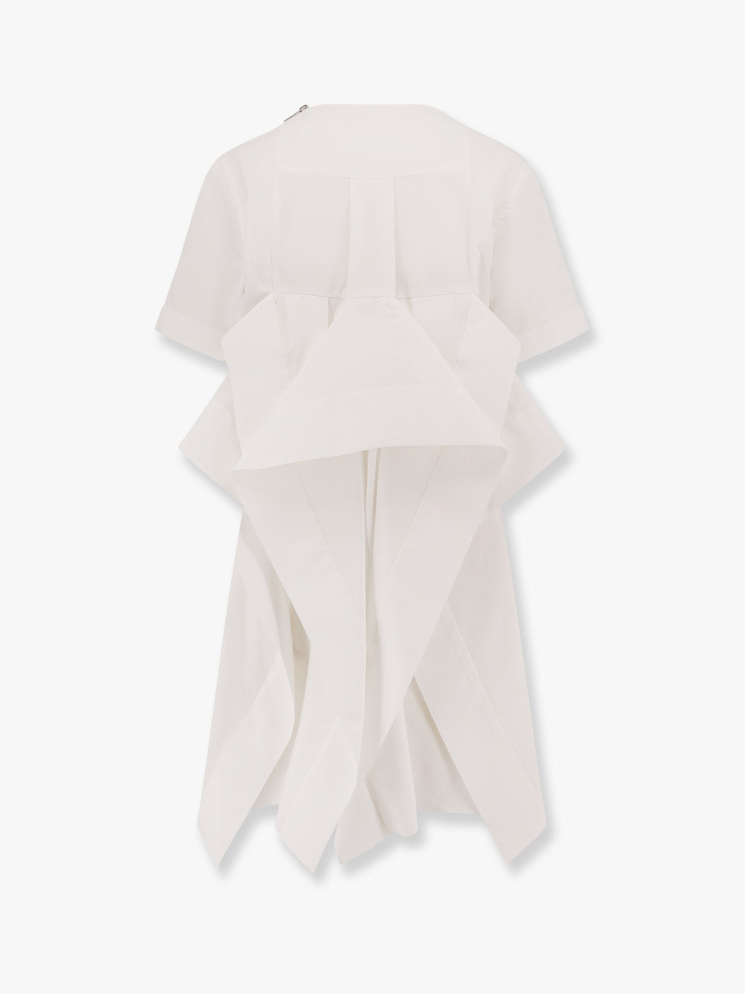 Sacai Dress With Draped Cotton Inserts On The Back - 4