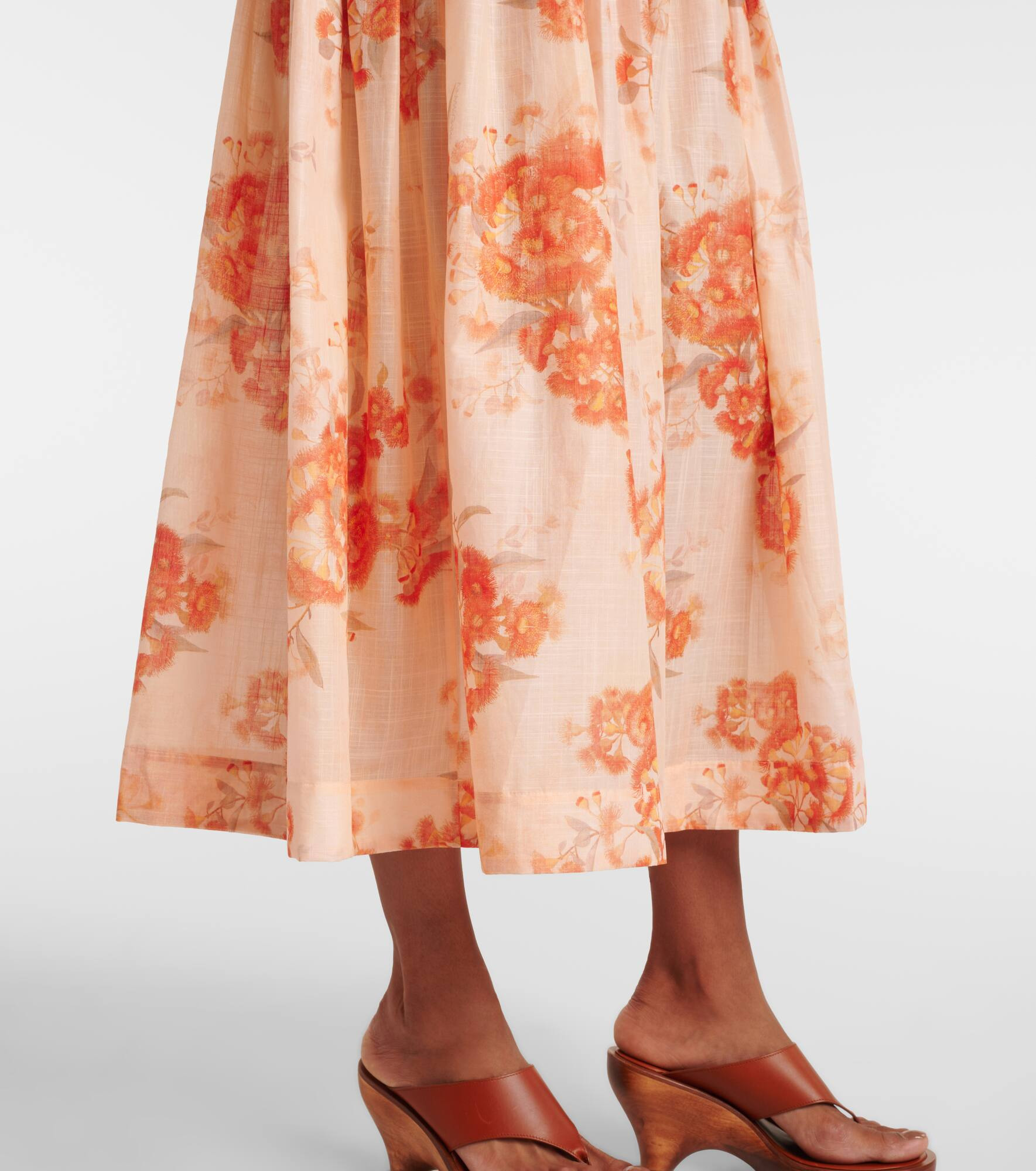Cascadian floral strapless midi dress - 5