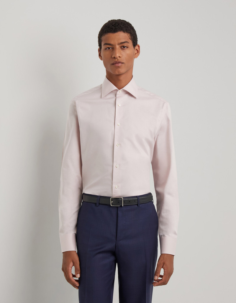 Canali PINK REGULAR-FIT SHIRT IN IMPECCABILE COTTON outlook