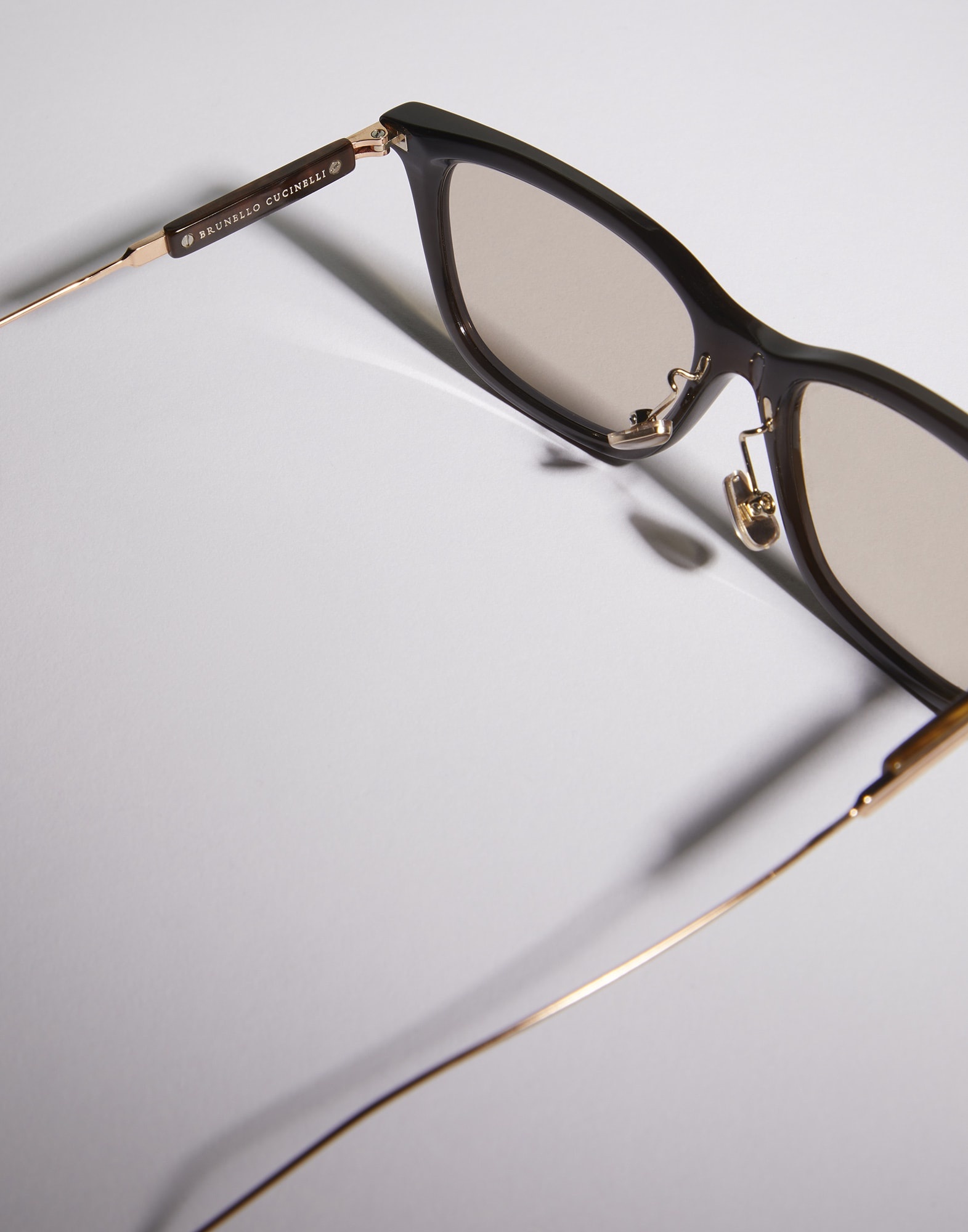 Sartorial Sunset horn and titanium sunglasses - 2