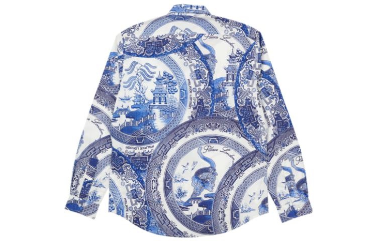 Palace SS22 China Plate Shirt 'Navy' P22SHT111 - 2