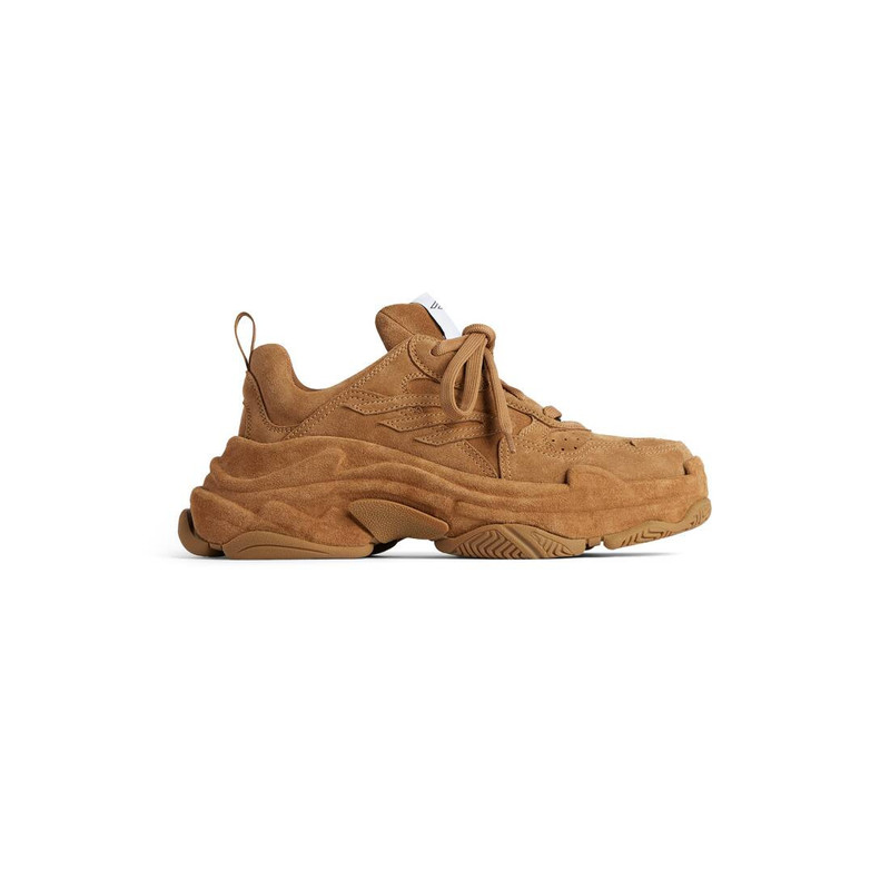 Men's Triple S Sporty Suede Sneaker in Brown 1