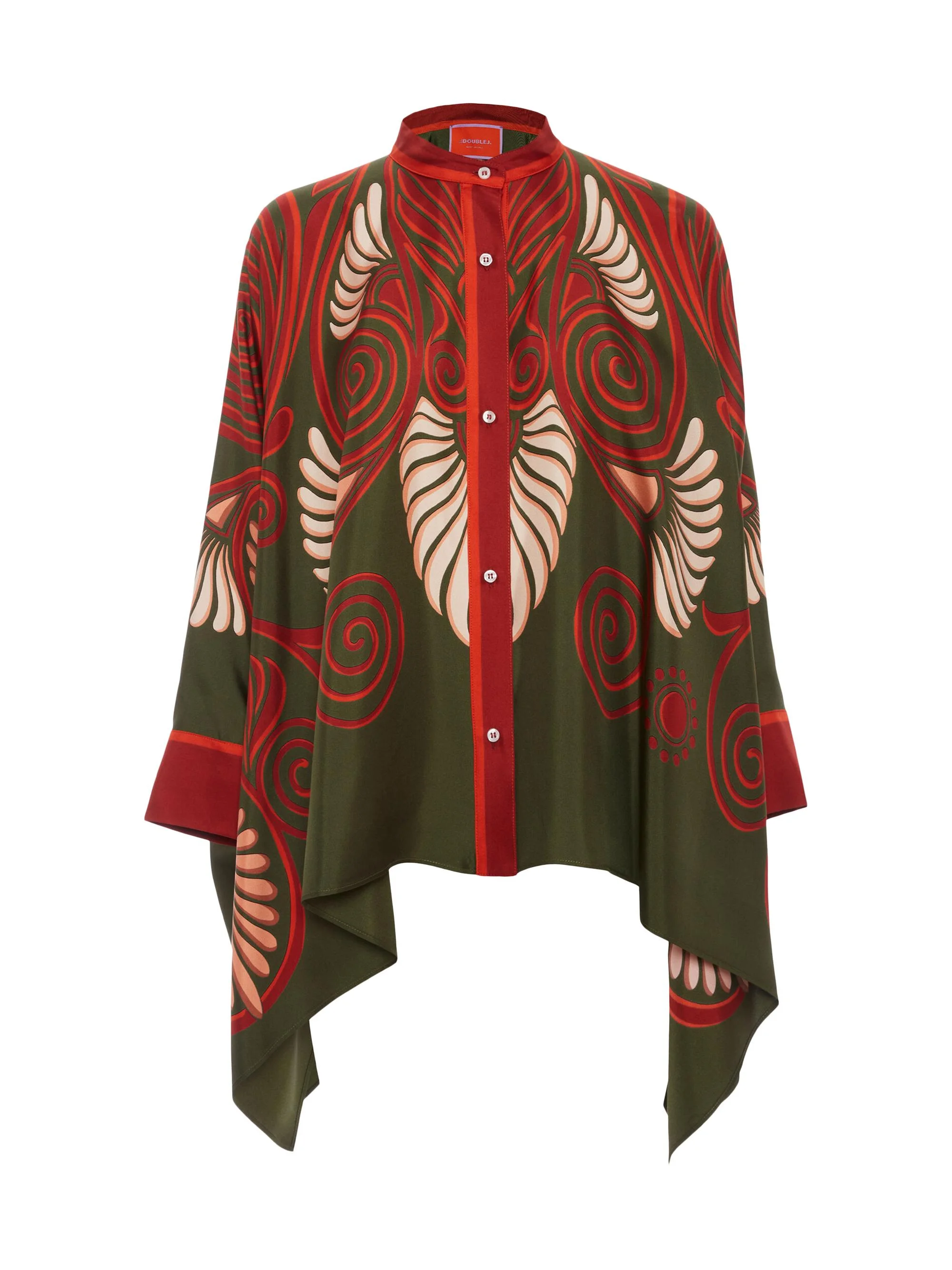 Women's Foulard Shirt - Kerylos Dark Green - 1
