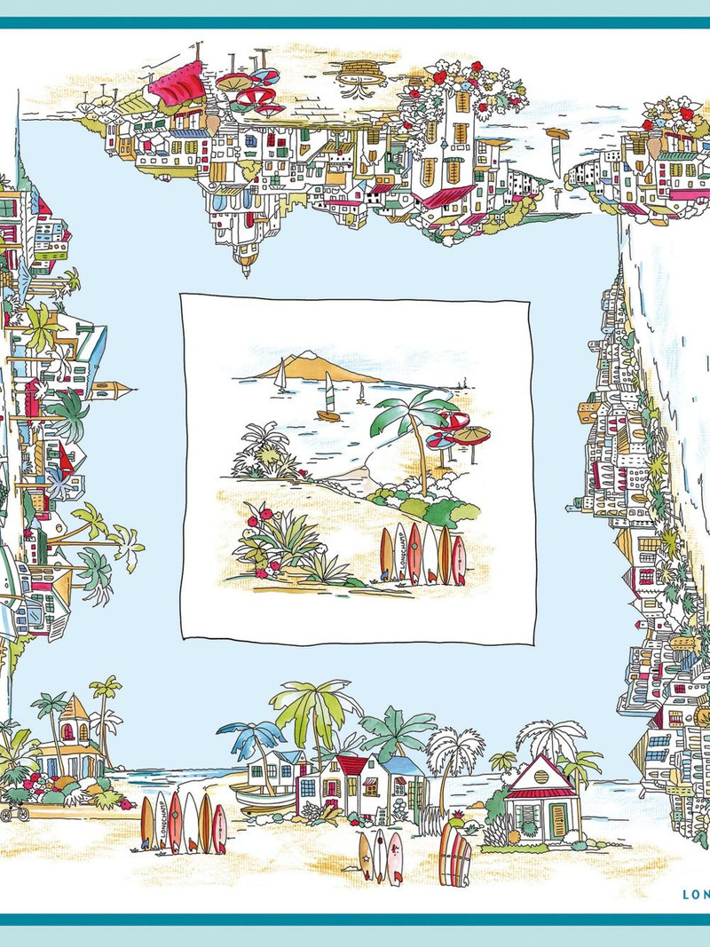 Longchamp Vivement l'Eté silk scarf outlook