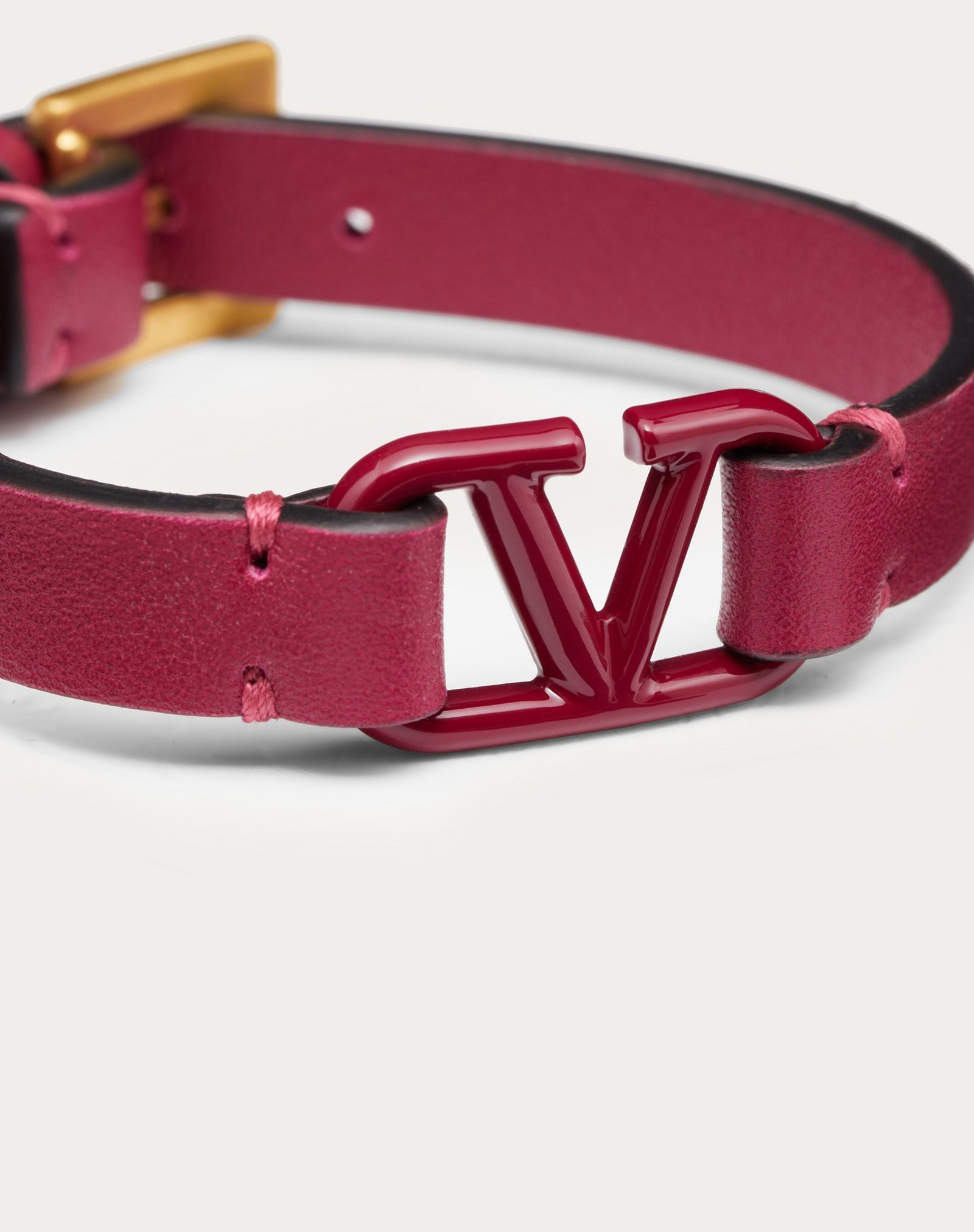 VLogo Signature Leather Bracelet - 2