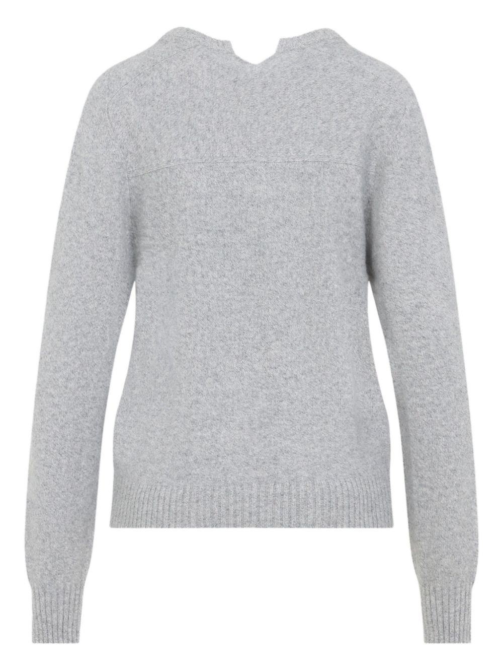 V-neck cashmere sweater - 2