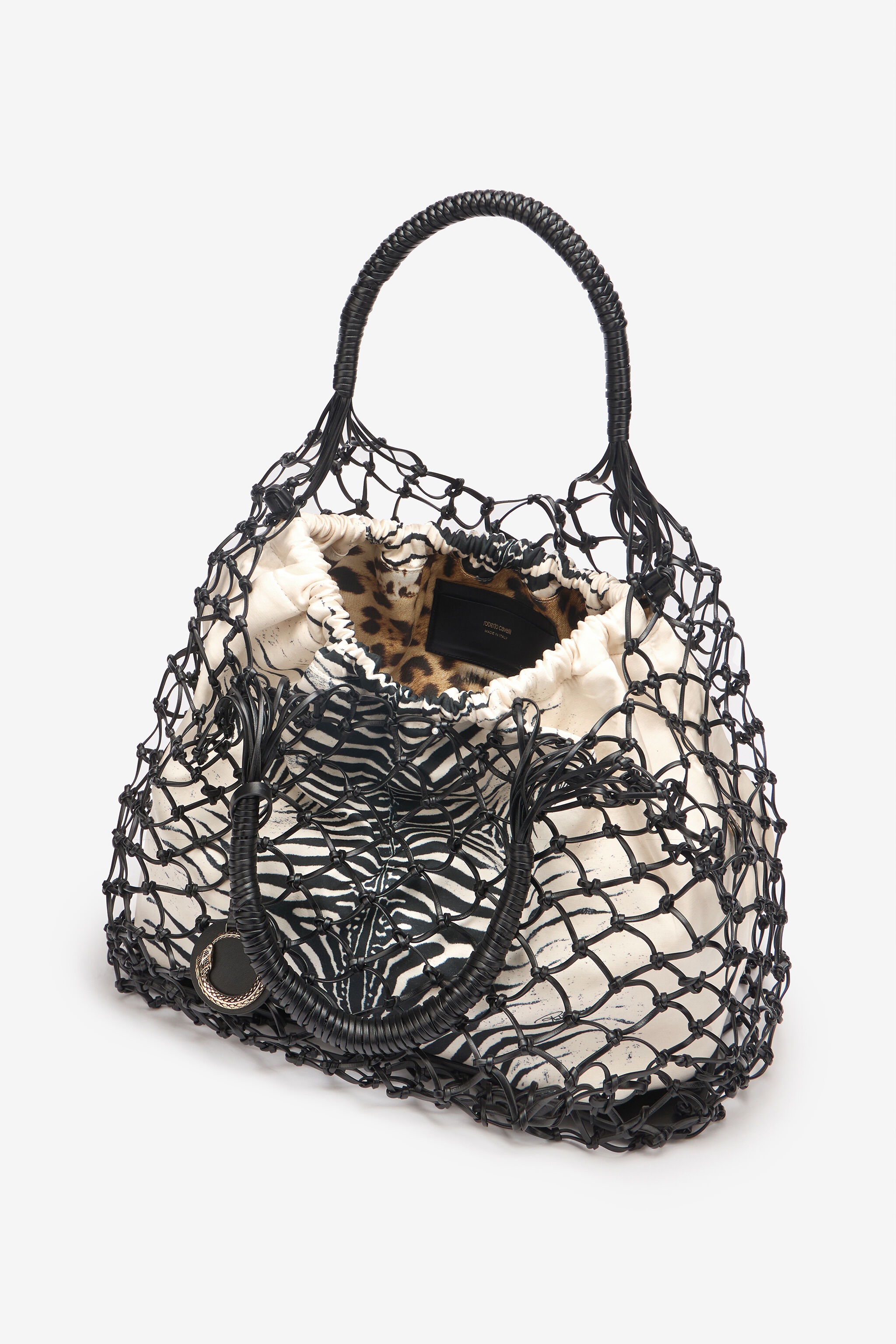 Bag With Mesh And Mini Zebra Print - 7