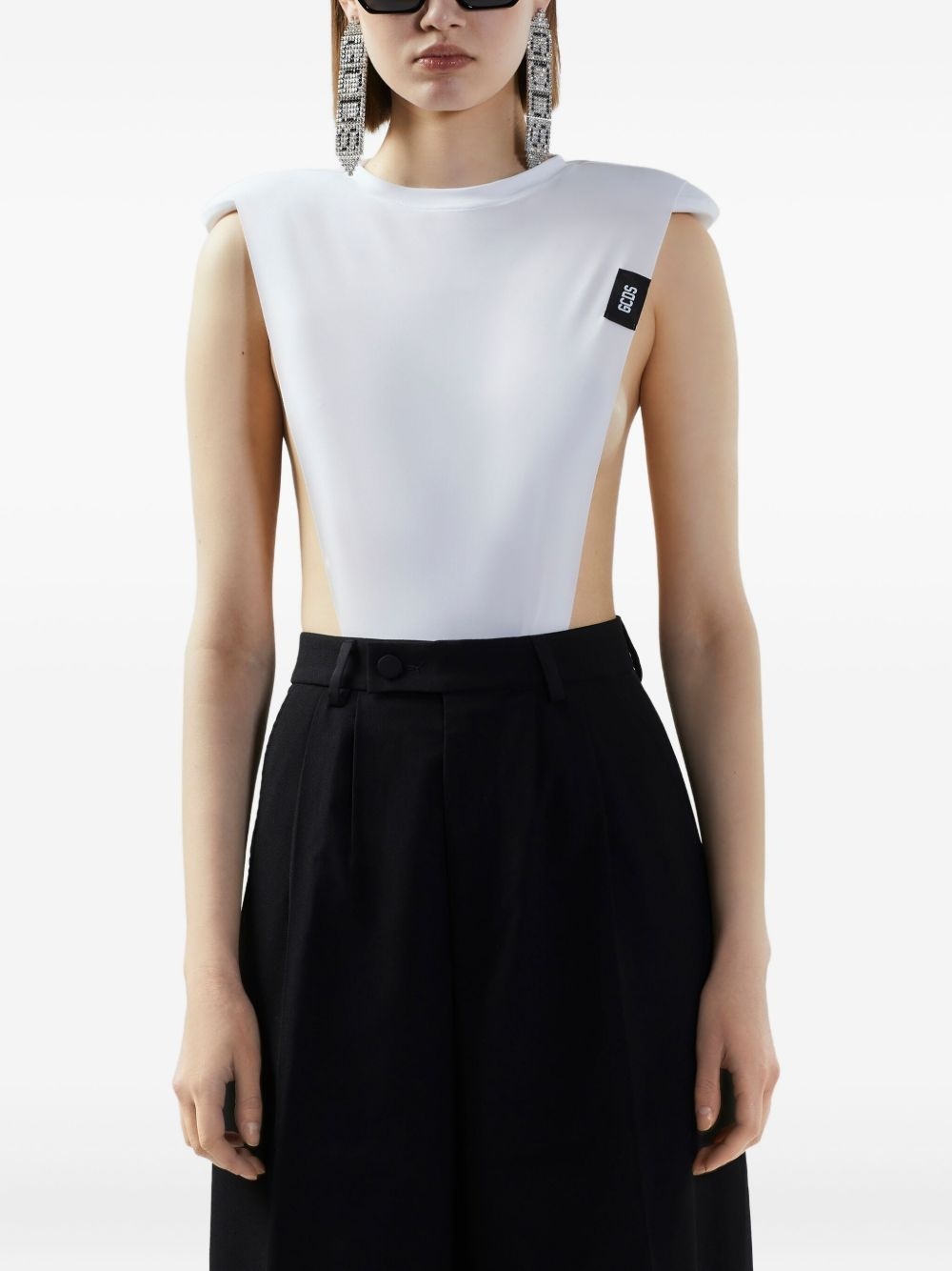 logo-tag bodysuit - 3