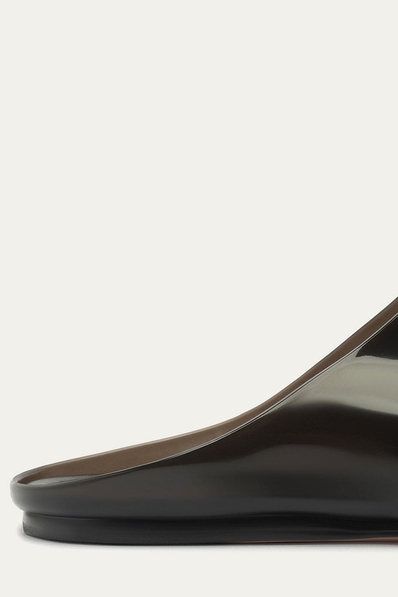 Black Jelly Flat Sandal 6