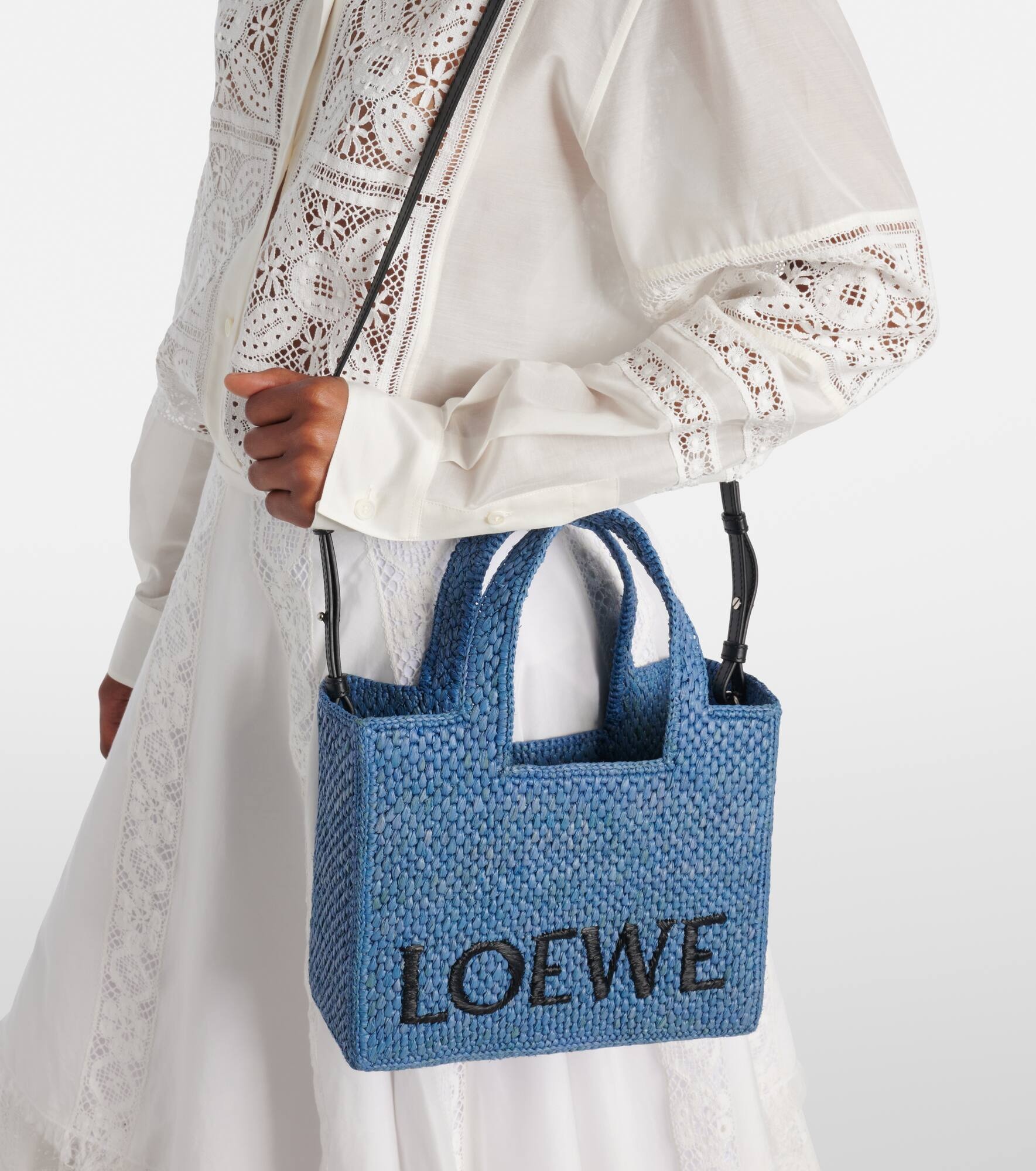 Paula's Ibiza Loewe Font Small tote bag - 7