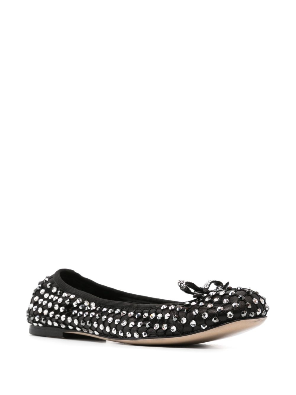 crystal-embellished ballet flats - 2