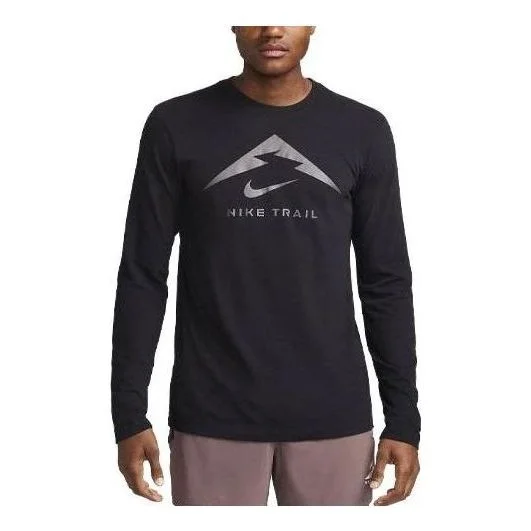 Nike Dri-FIT Trail Running Long Sleeve T-Shirt 'Black' FN0827-010 - 1