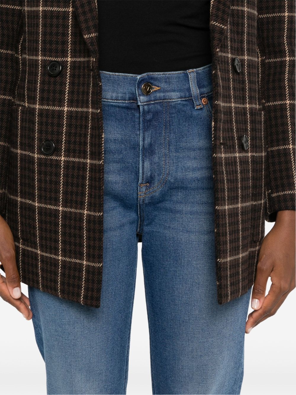 logo-plaque jeans - 5