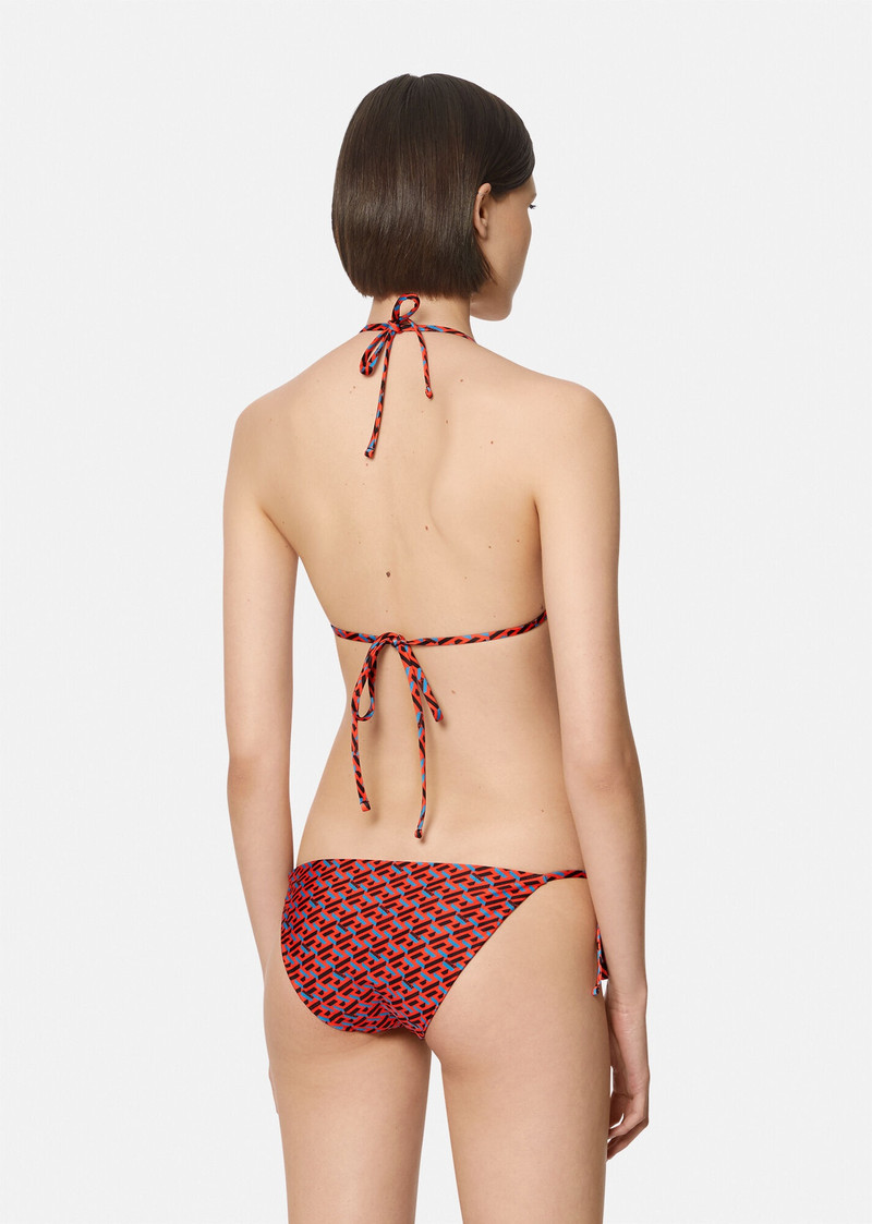 Greca Signature Print Bikini Top 3