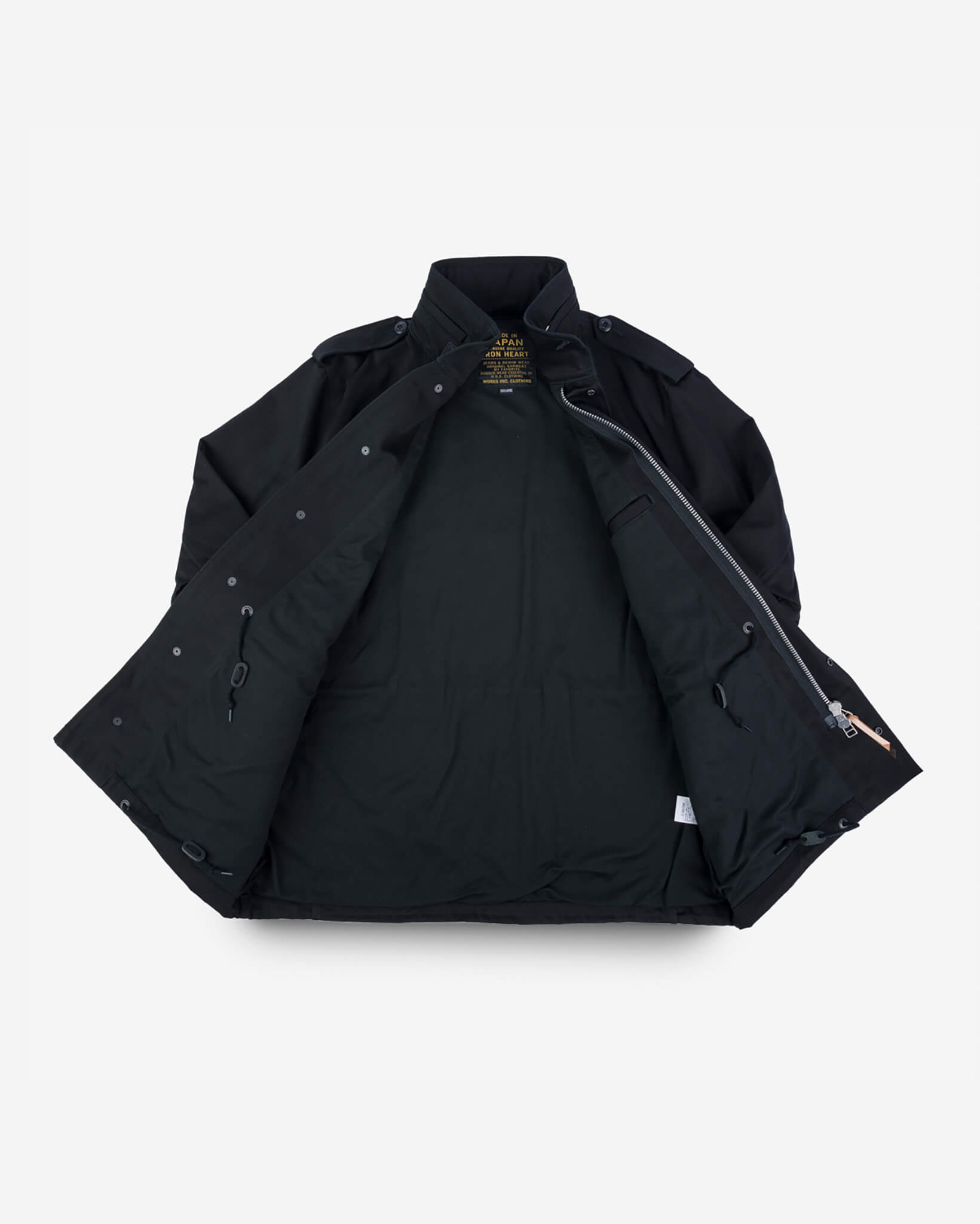 IHM-27-BLK Sateen M65 Field Jacket - Black - 6