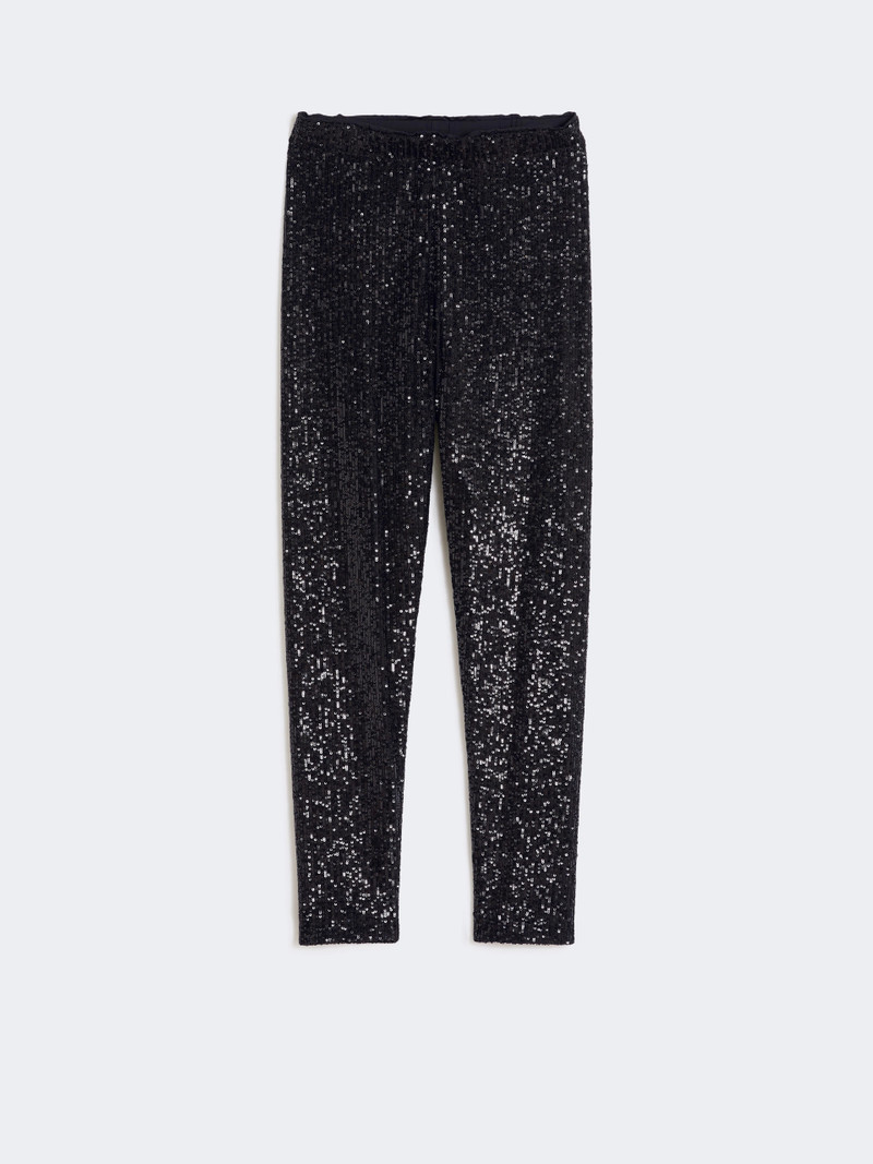 FIDATO Sequinned leggings - BLACK 1