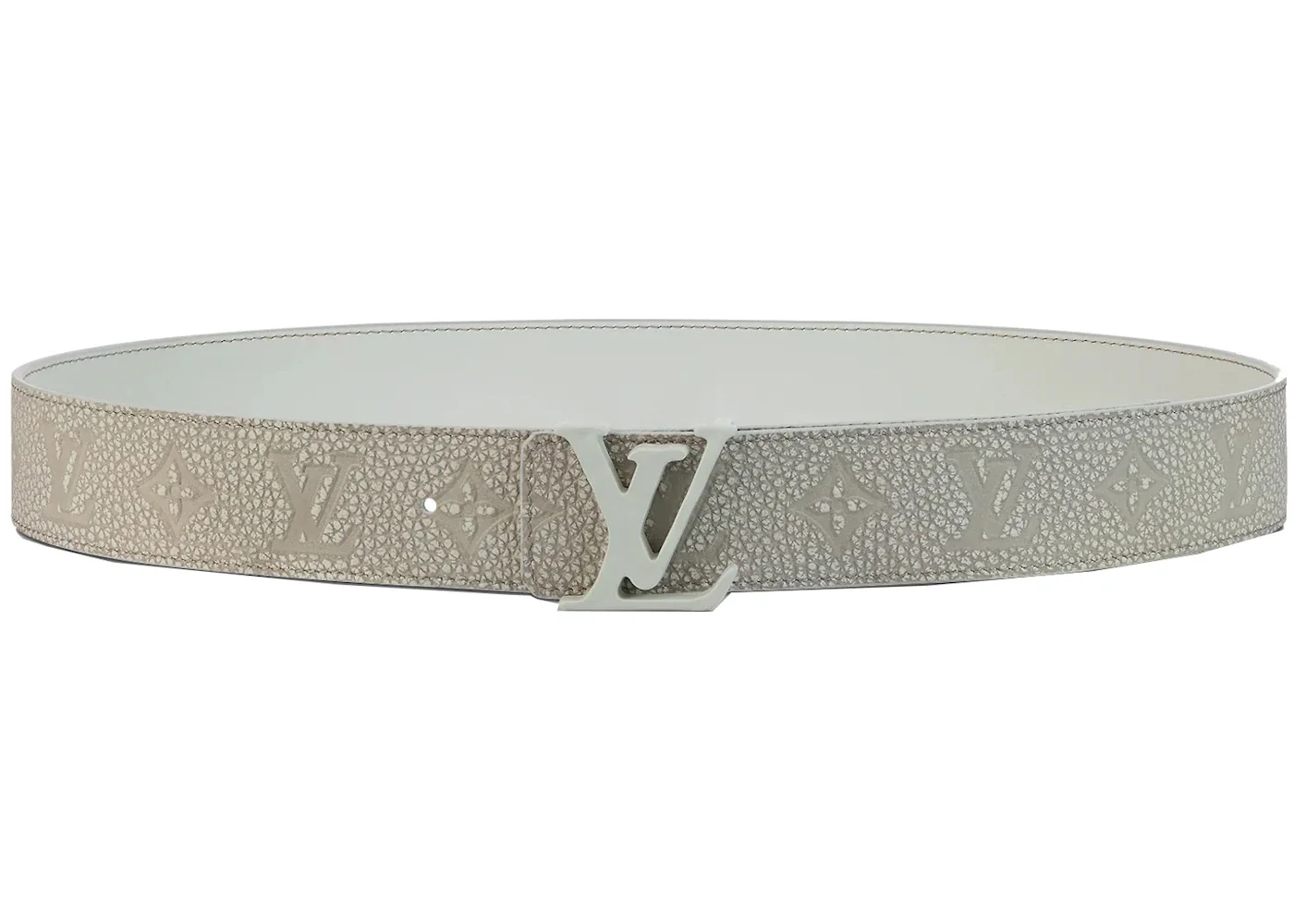 Louis Vuitton LV Shape MNG Climbing 40MM Reversible Belt White - 1