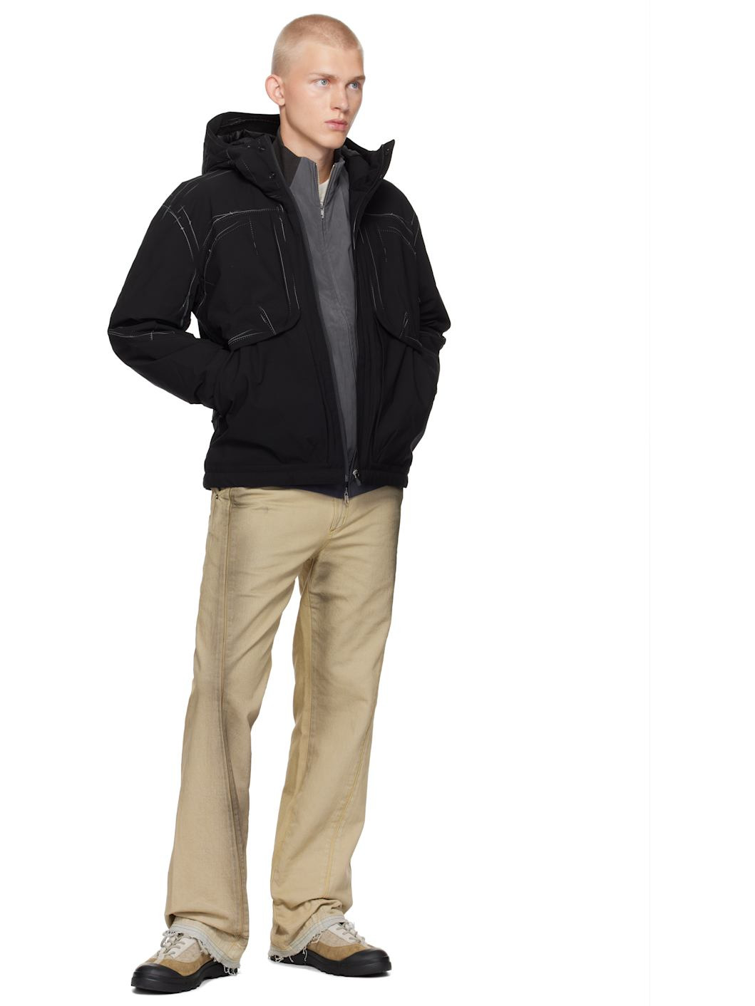 Black EP.6 01 Padded Jacket - 4