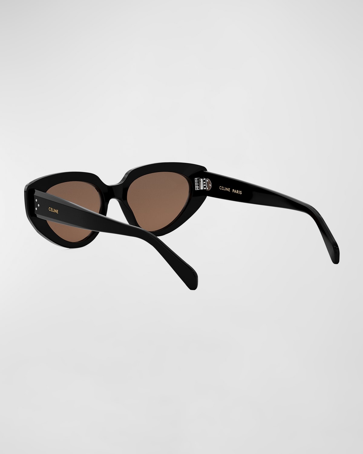 Bold 3 Dots Acetate Cat-Eye Sunglasses - 2