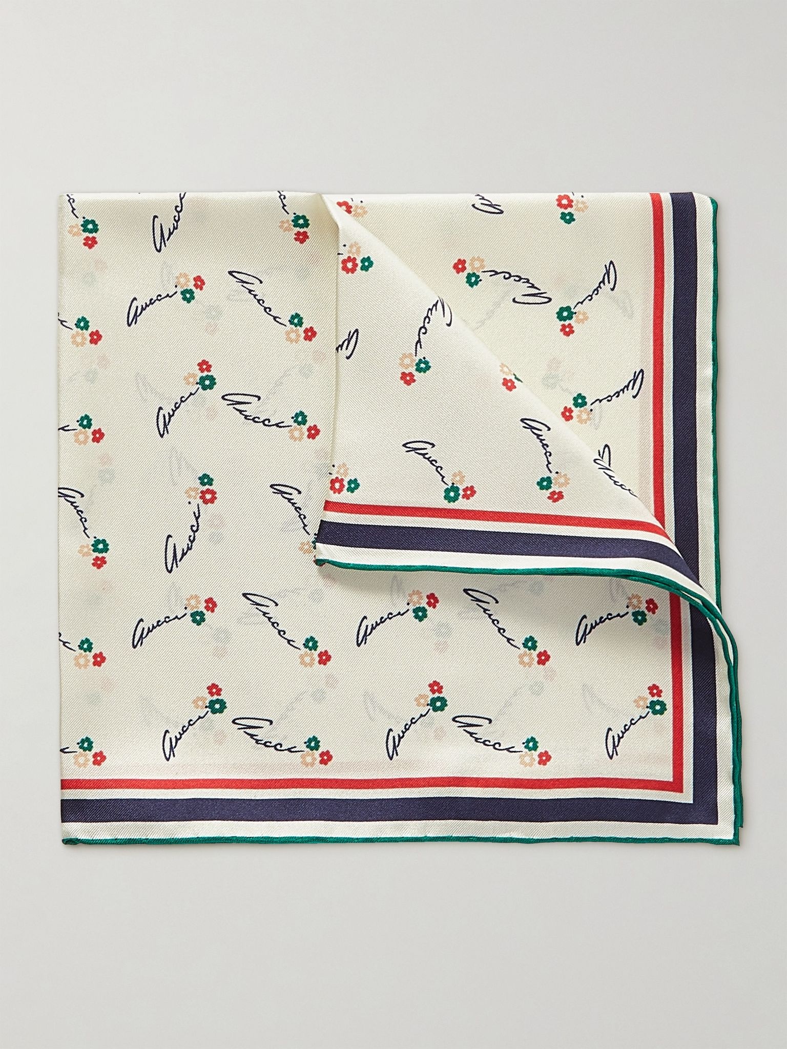 Printed Silk-Twill Pocket Square - 1